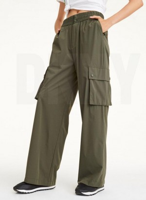 Combinaison DKNY Cargo Trouser Femme Vert Olive | France_D0297