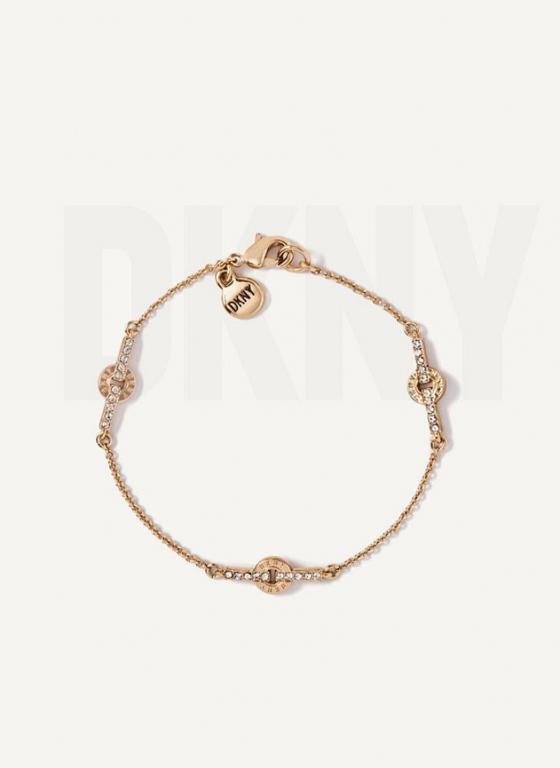 Bracelet DKNY Pave Flex Femme Doré | France_D0769