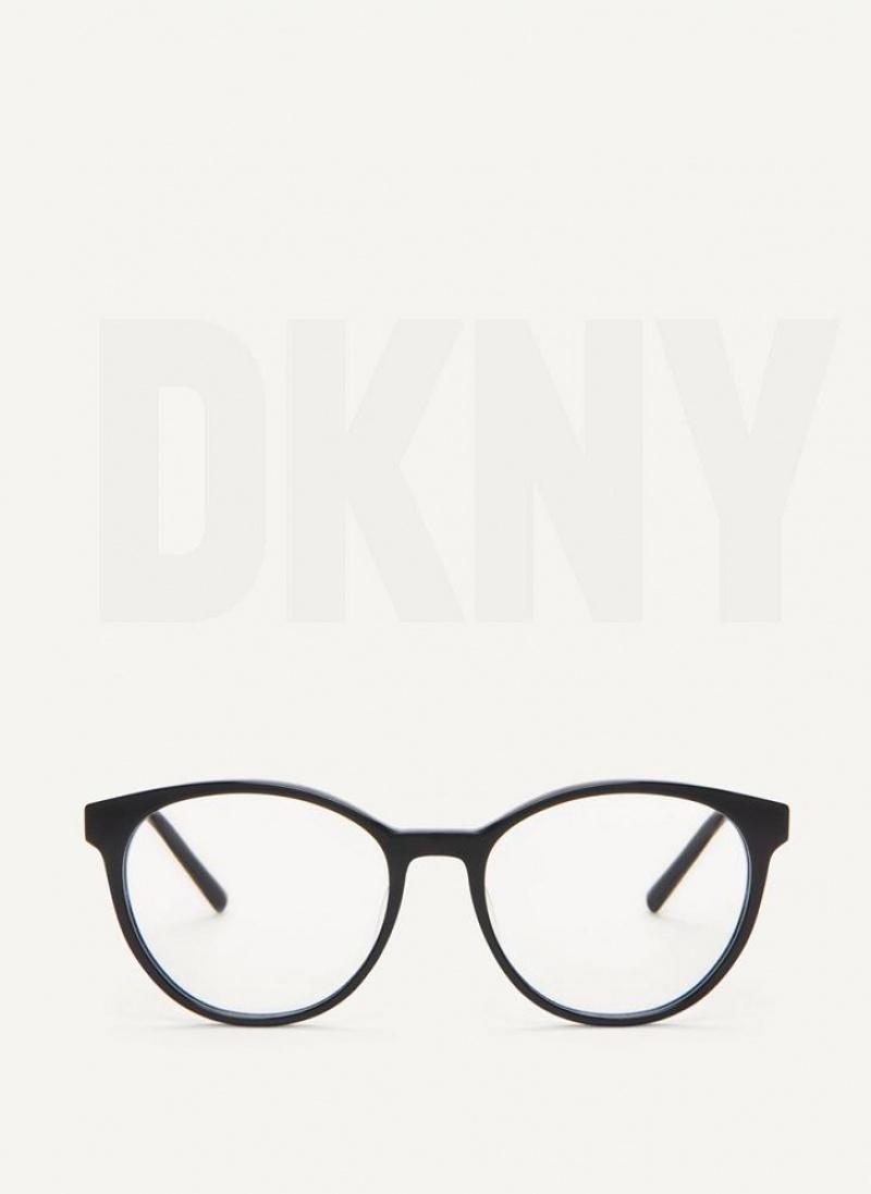 Lunettes DKNY Round Femme Noir | France_D0831