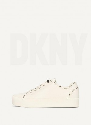 Basket DKNY Dkny Court Femme Blanche | France_D1848