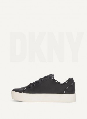 Basket DKNY Dkny Court Femme Noir | France_D0900