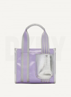 Sacs Fourre Tout DKNY Prospect Coated Tela Mini Femme Violette | France_D1672