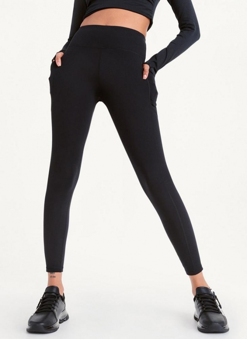 Leggings DKNY Balance High Taille Femme Noir | France_D1900